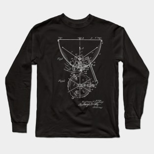 Kettle Drum Vintage Patent Hand Drawing Long Sleeve T-Shirt